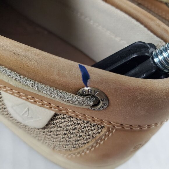 Sperry Topsiders Women's STS95589 Tan Leather Slip On Loafer Boat Shoes US 7.5M - Picture 7 of 10